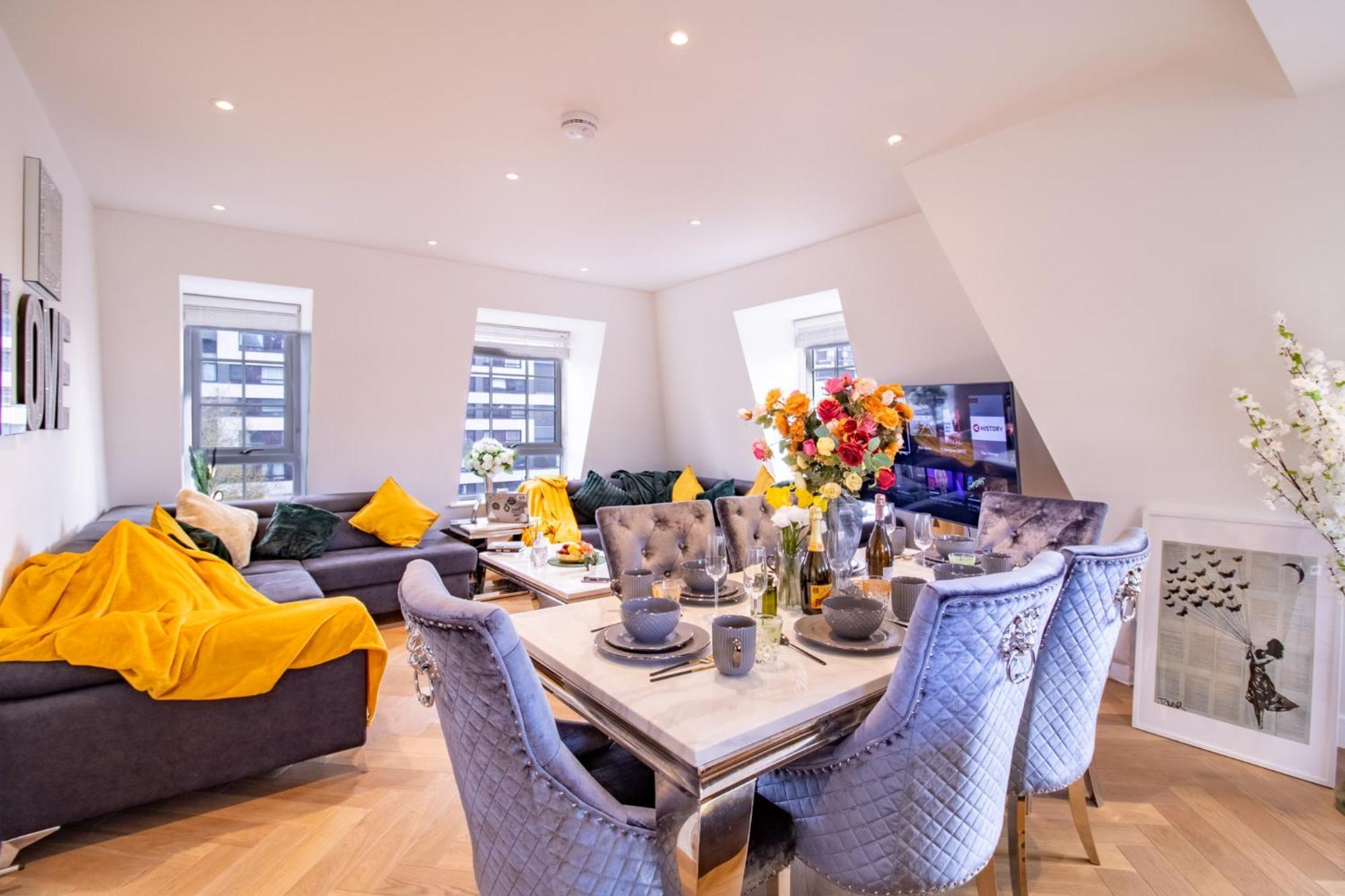 Elegant 3-Bedroom Penthouse In Marble Arch 70 Londres Extérieur photo